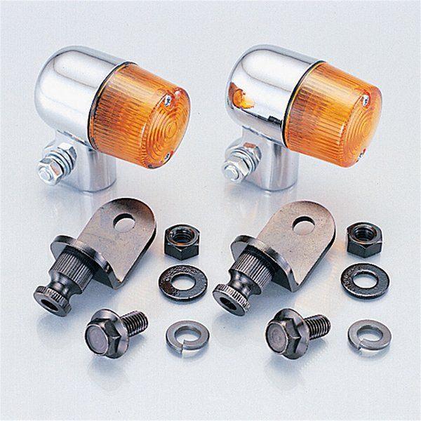 ウインカーキット 丸ミニウインカー アンバーレンズ ・モンキー (FI車専用)