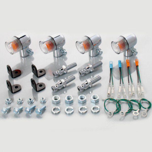 ウインカーキット 丸ミニウインカー クリアレンズ ・モンキー (FI車専用)