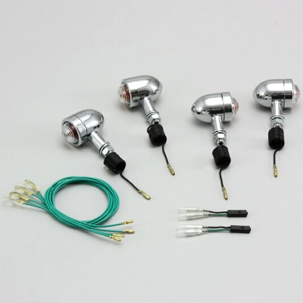 ミニ ブレットウインカーキット 外径φ37 オレンジレンズ ・ゼファー400χ-00/ゼファ