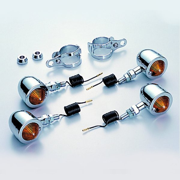 ミニブレットウインカーキット (クリアレンズ) ・ドラックスター400