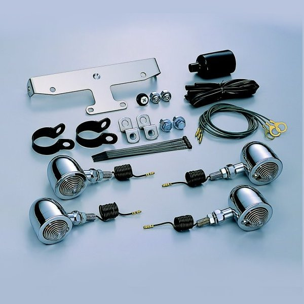 ミニブレットウインカーキット (クリアレンズ) ・ドラックスタークラシック400/1100