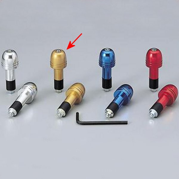 アルミ削り出しサイドキャップ ゴールド Φ7/8インチハンドル用