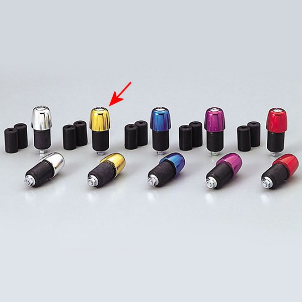 アルミ削り出しサイドキャップ ゴールド Φ7/8インチハンドル用