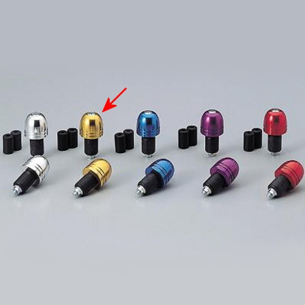 アルミ削り出しサイドキャップ ゴールド Φ7/8インチハンドル用