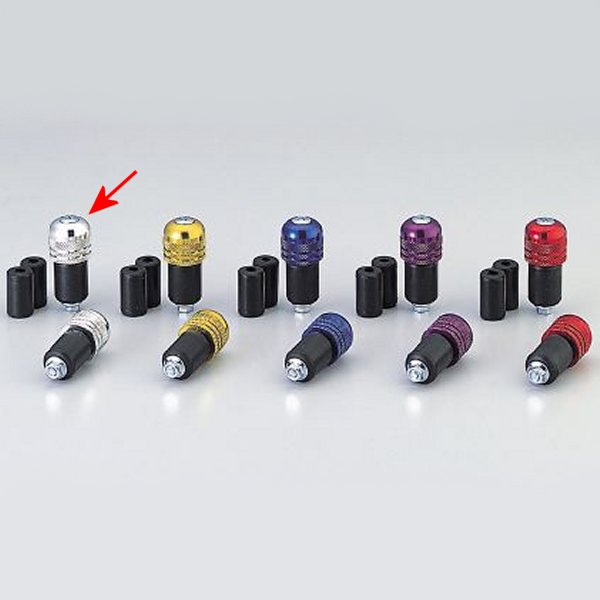 アルミ削り出しサイドキャップ シルバー Φ7/8インチハンドル用