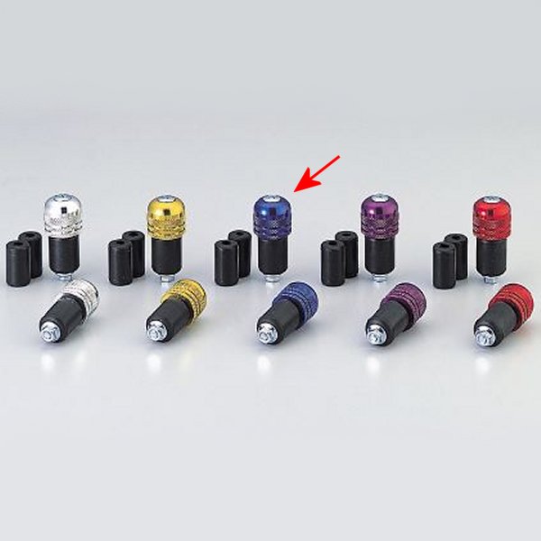 アルミ削り出しサイドキャップ ブルー Φ7/8インチハンドル用