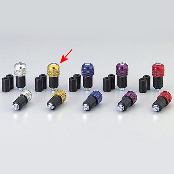 アルミ削り出しサイドキャップ ゴールド Φ7/8インチハンドル用