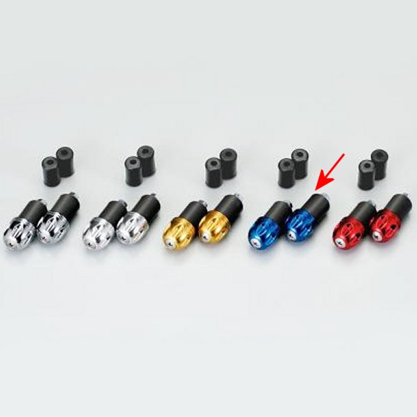 アルミ削り出しサイドキャップ ブルー Φ7/8インチハンドル用