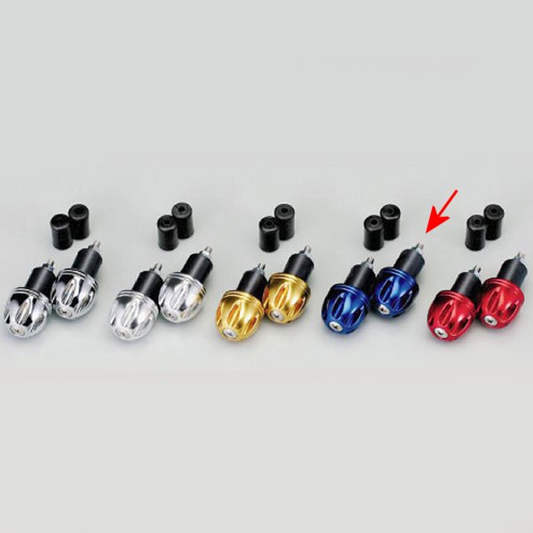 アルミ削り出しサイドキャップ ブルー Φ7/8インチハンドル用