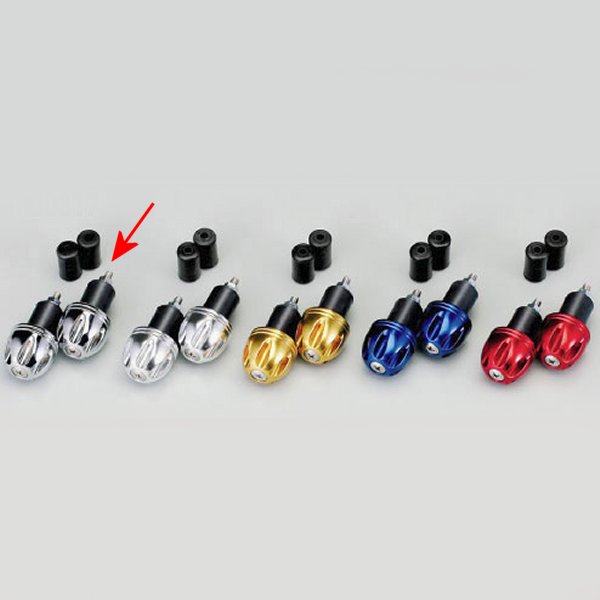 アルミ削り出しサイドキャップ クロームメッキ Φ7/8インチハンドル用