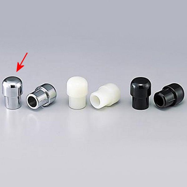 サイドキャップ クロームメッキ Φ7/8インチハンドル用 ナイロンサイドキャップ