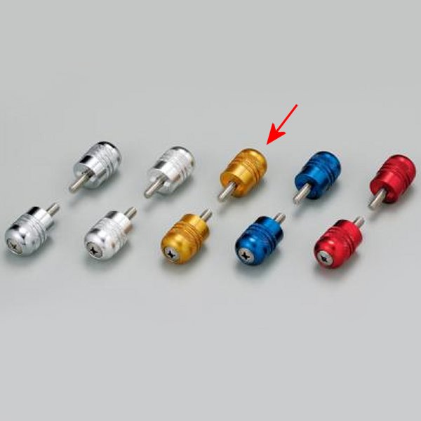 アルミ削り出しサイドキャップ ゴールド Φ7/8インチハンドル用 (ホンダ系)