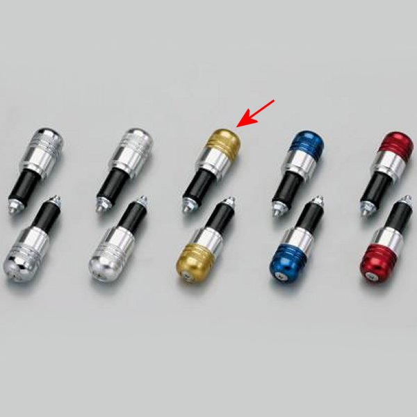 アルミ削り出しサイドキャップ ゴールド Φ7/8インチハンドル用 (ヤマハ系)