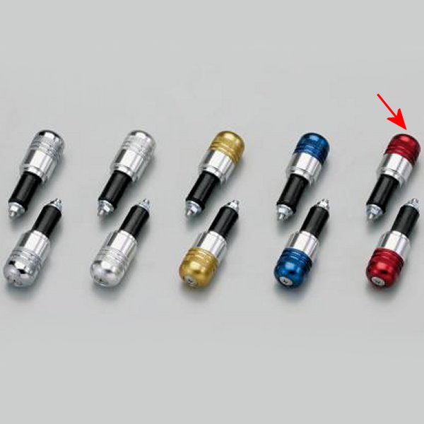 アルミ削り出しサイドキャップ レッド Φ7/8インチハンドル用 (ヤマハ系)