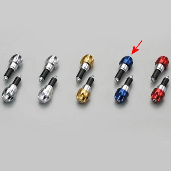 アルミ削り出しサイドキャップ ブルー Φ7/8インチハンドル用 (ヤマハ系)