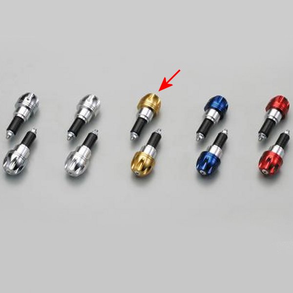 アルミ削り出しサイドキャップ ゴールド Φ7/8インチハンドル用 (ヤマハ系)