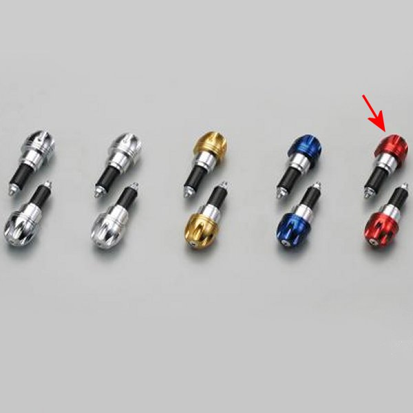 アルミ削り出しサイドキャップ レッド Φ7/8インチハンドル用 (ヤマハ系)