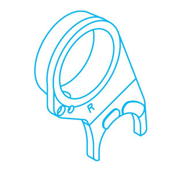 5速クロスミッションキット リペアパーツ R．ギヤシフトフォーク 1個 モンキー ゴリラ