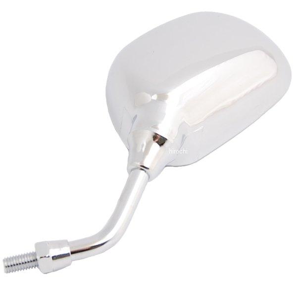 ミニミラー 左側 62×95mm 正ねじM8 メッキ 汎用