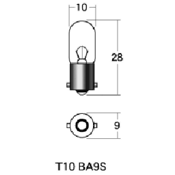 口金シングル球 6V8W ウインカー球 (クリアー) (2個入り)