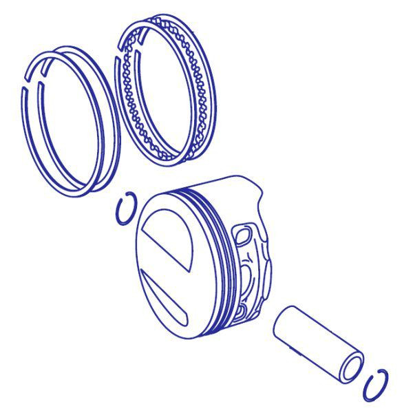 スーパーヘッド＋R 125cc シリンダーキット リペアパーツ ピストンセット KSR110 KLX110