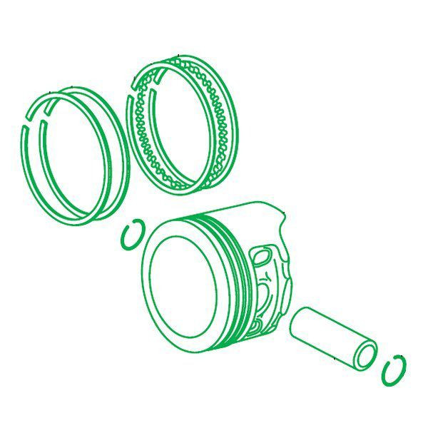 スーパーヘッド＋R用シリンダーキット リペアパーツ用 ピストンセット TT-R50E YB-1 FOUR