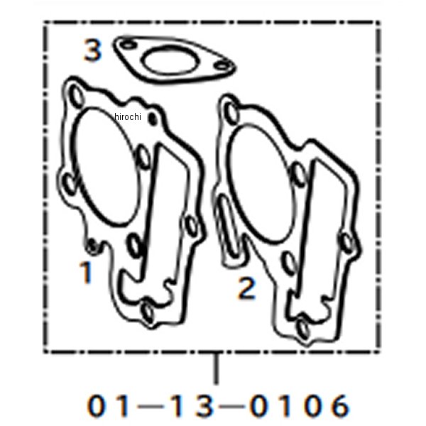 スーパーヘッド＋R用シリンダーキット リペアパーツ用 ガスケットBセット TT-R50E YB-1 FOUR TT-R90