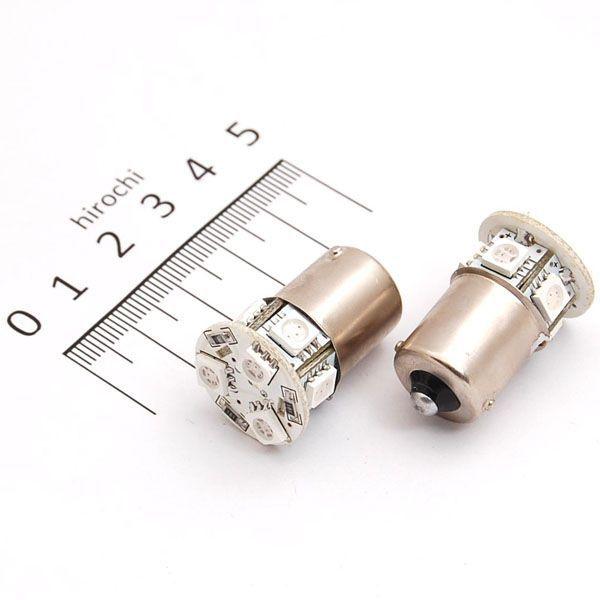 オレンジLED ウインカーバルブ G18 適合電球形状 ガラス形状G18 口金形状BA15S (2個入り) 汎用