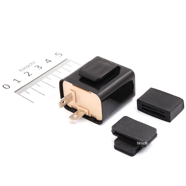 ワイドレンジフラッシャーリレー 本体サイズ 35mm×35mm×24mm 端子配置 2極 DC12V汎用品