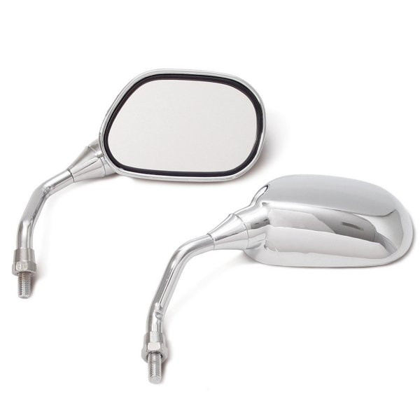 ミニミラー M10mm 正ネジ左ミラー 取付け時 幅165mm 高さ155mm ミラー寸法 幅110mm 高さ73mm ネジピッチ 1.25mm 汎用