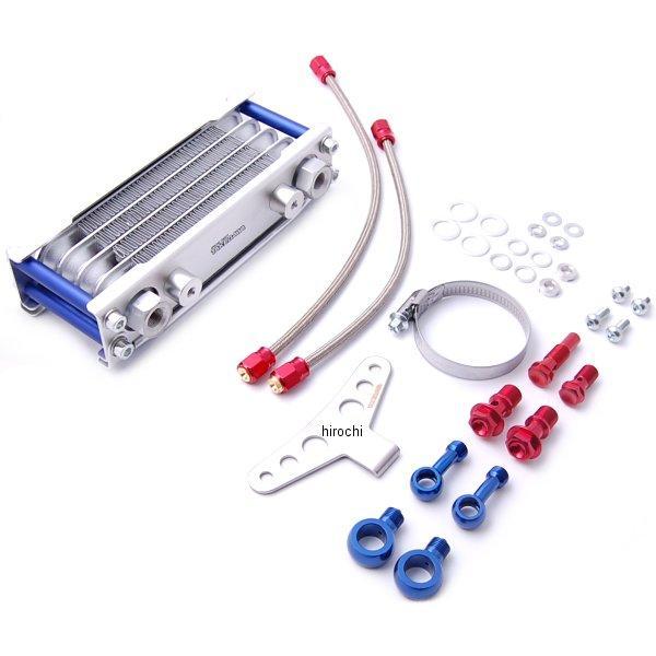 コンパクトクールオイルクーラーキット 4フィン5オイルライン スリムラインホース モンキーFI車