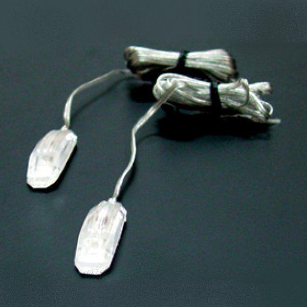 LEDアクセサリーランプ 2個1セット 直流12V適応 カラーLED レッド 汎用