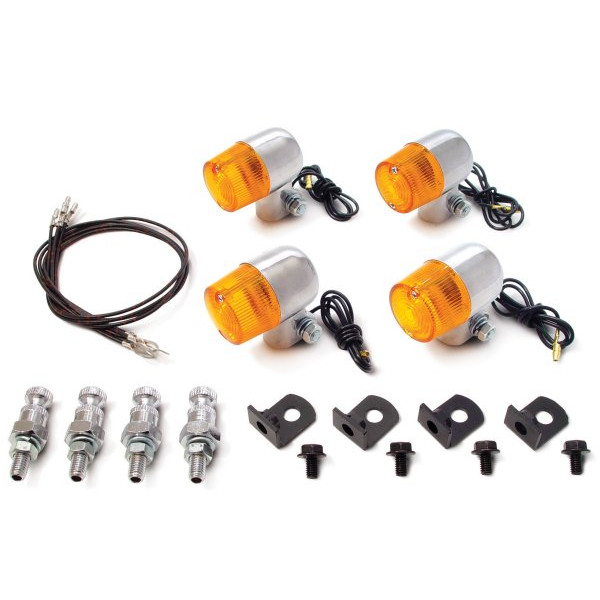 ノーマル車用丸型Sタイプウインカーセット Ape50/100