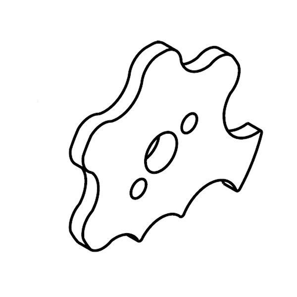 6速クロスミッションキット リペアパーツ ギヤシフトドラムストッパープレート 1個 モンキー ゴリラ