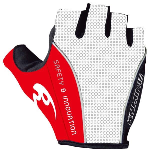 GKC-003  アンチバイブサイクリンググローブ シリウス 白/赤 Lサイズ