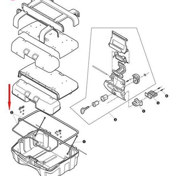 ジビ GIVI モノキーケース用 2072R シェルパッキン TRK33N TRK46N用