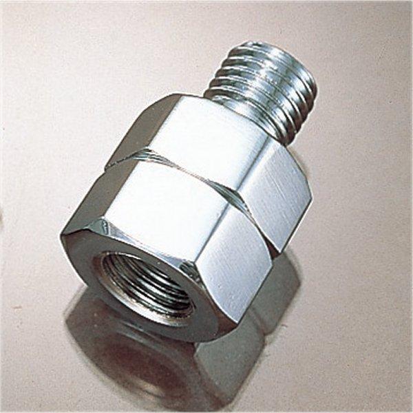 ミラーアダプター メッキ 逆ネジ8mm→正ネジ10mm