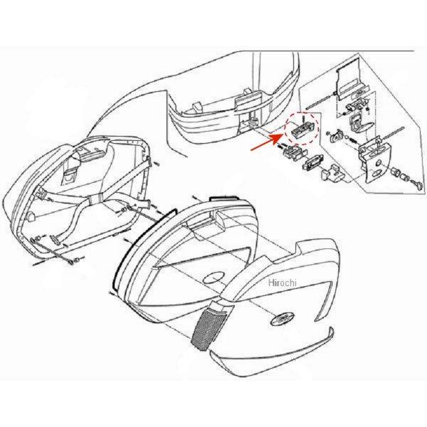 ジビ GIVI Z1405Rプッシュボタンインナー