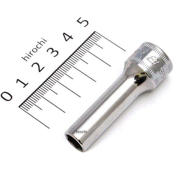 3/8インチ ソケット ディープ 6角 ミリサイズ 8mm