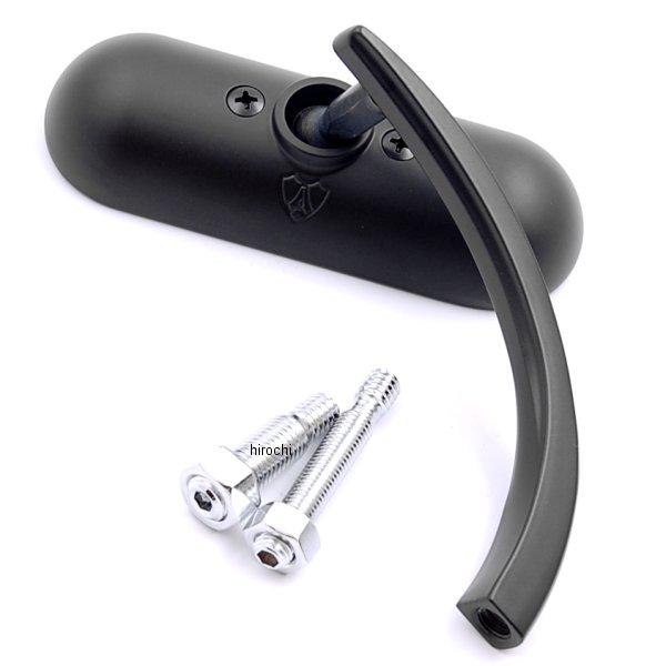 ミラー ミニ オーバル 黒 右