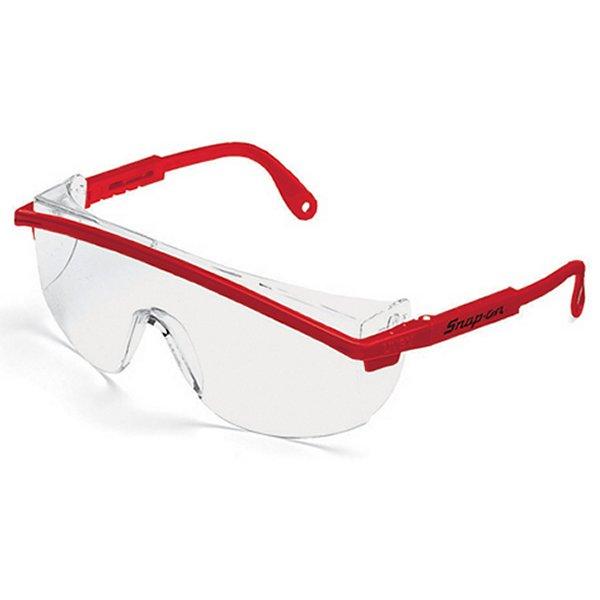 セーフティ ガラス クリアレンズ/レッドフレーム