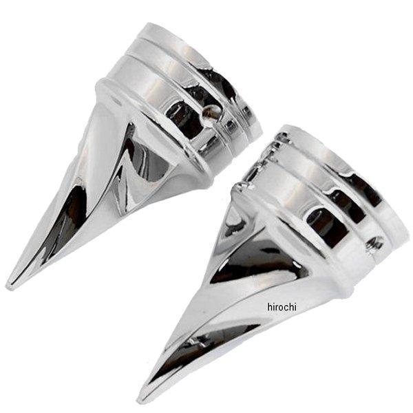 アクスル ナット カバー フロント ツイスト 88年-07年 ハーレー クローム 左右ペア