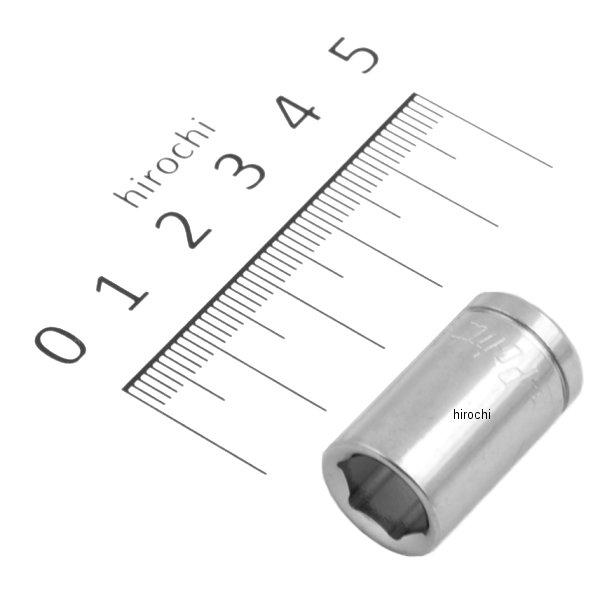 ブルーポイント 1/4インチ シャロー ソケット 6角 3/8インチ 長さ1インチ