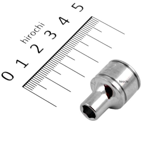 ブルーポイント 3/8インチ シャロー ソケット 6角 6mm 長さ25.5mm
