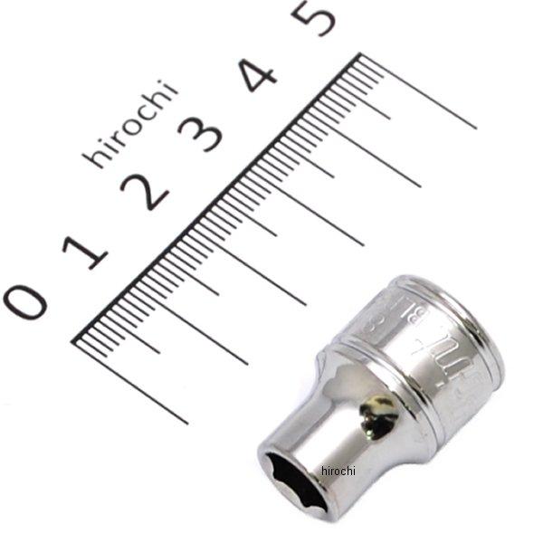 ブルーポイント 3/8インチ シャロー ソケット 6角 8mm 長さ25.5mm