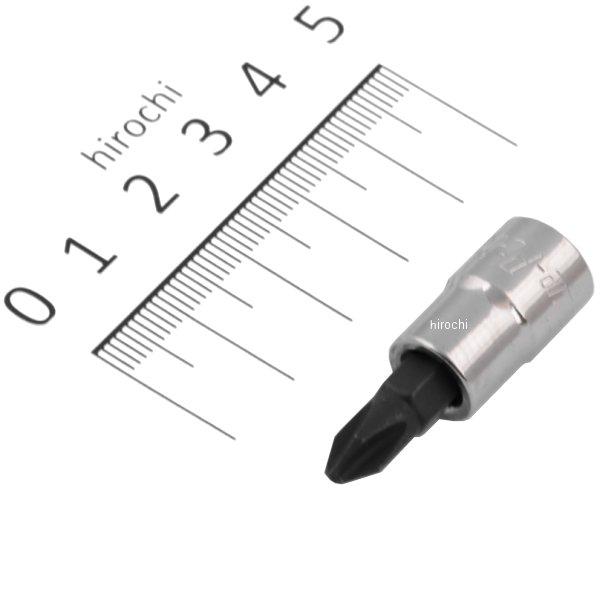 ブルーポイント 1/4インチ フィリップス スタンダード ソケット #2 長さ1-7/16インチ