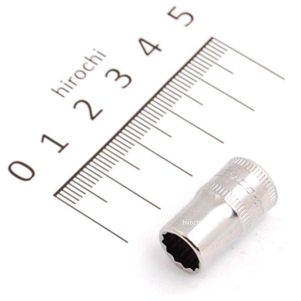 フランクドライブ 1/4インチ シャロー ソケット 12角 8mm