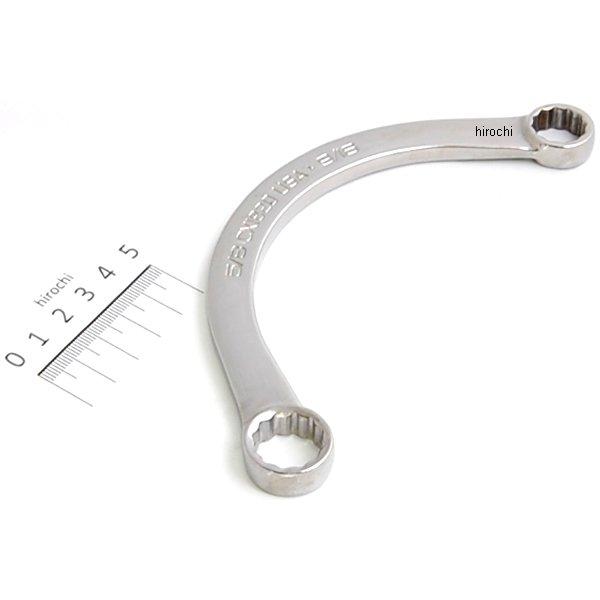 フランクドライブ 12角 ハーフ ムーン レンチ 9/16-5/8インチ 長さ6-1/2インチ 半径2-9/16インチ