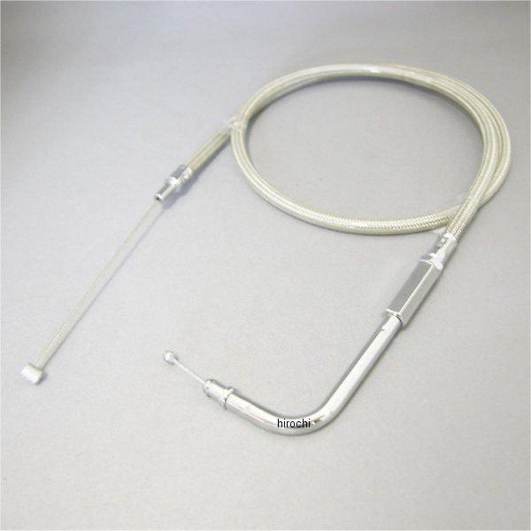 スロットルケーブル(引き) 96年-17年 Big Twin ステンメッシュ 710mm