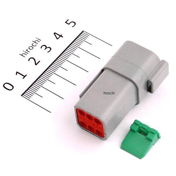 ドイツコネクター レセプタクル(メス) 6ピン 72126-94GY グレー